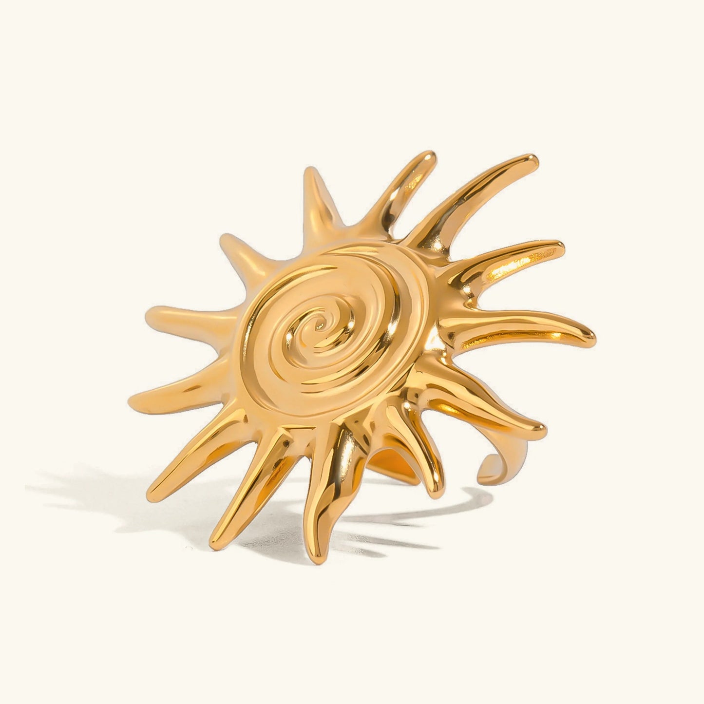 [ElanLuxe]Solstice Golden Sun Ring