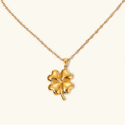 [ElanLuxe]Ella Clover Gold Necklace