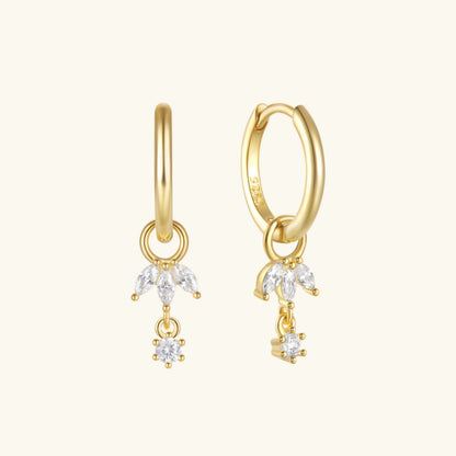 [ElanLuxe]Brooke Removable Charm Hoops