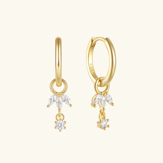 [ElanLuxe]Brooke Removable Charm Hoops