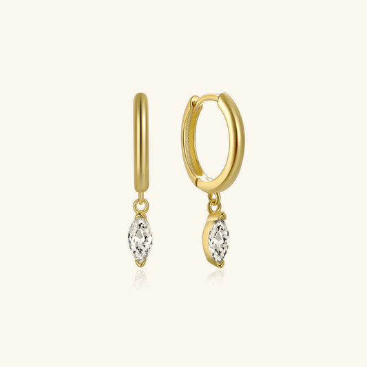 [ElanLuxe]Lacey Diamond Hoops