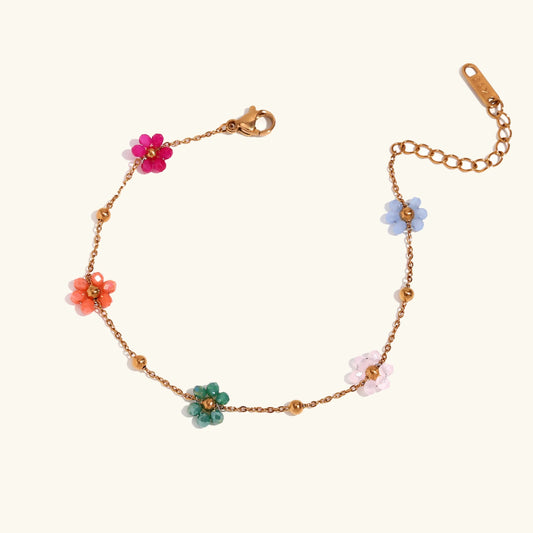 [ElanLuxe]Azalea Floral Gold Bracelet