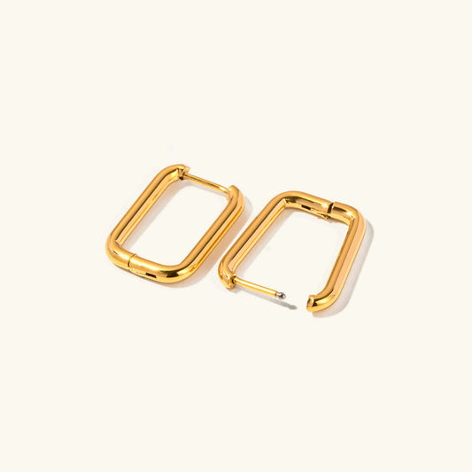 [ElanLuxe]Ambrielle Gold U Hoops