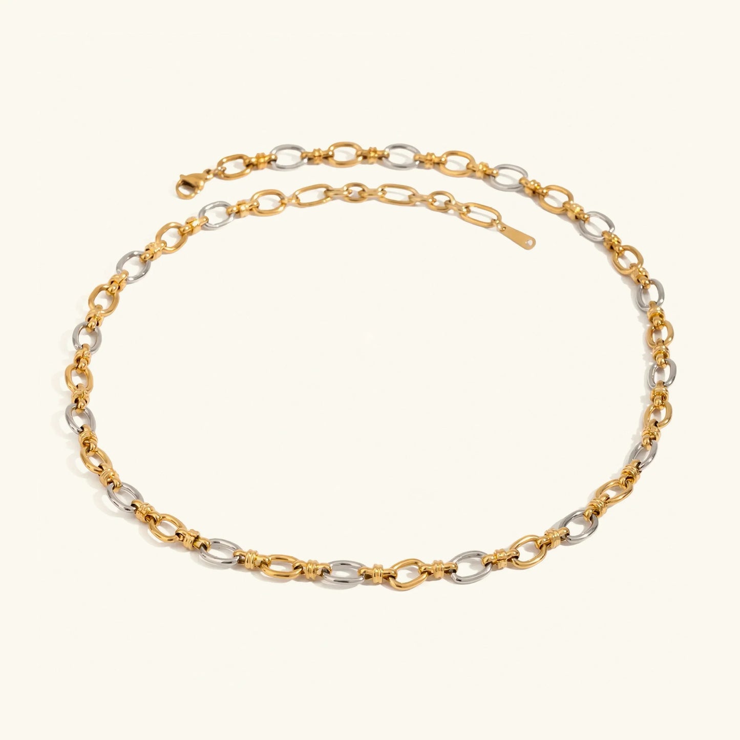 [ElanLuxe]Addison Two Tone Gold Necklace
