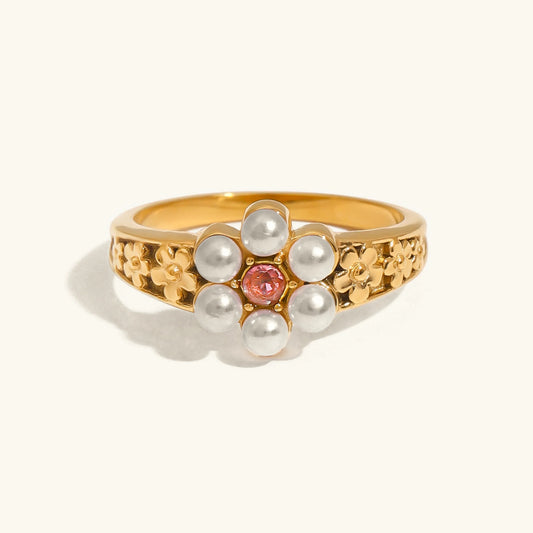 [ElanLuxe]Thalia Freshwater Pearl Ring