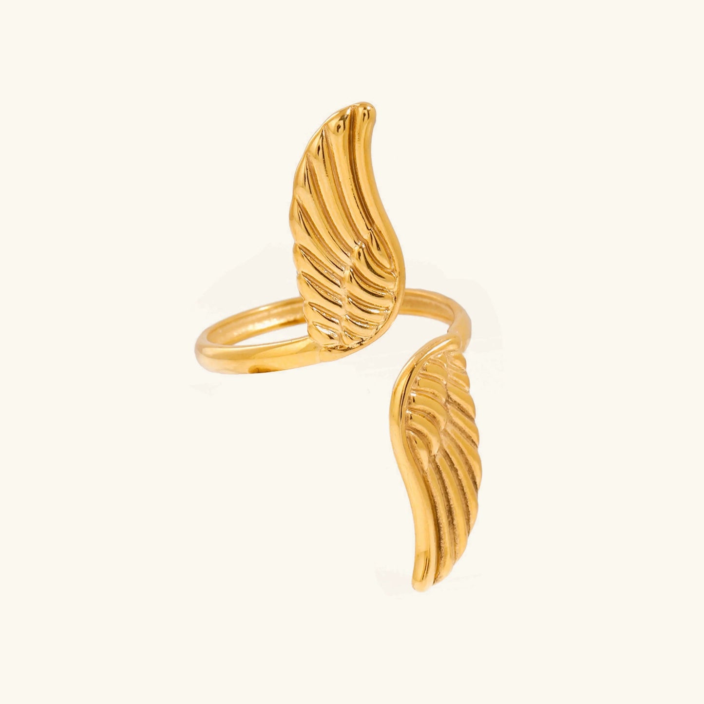 [ElanLuxe]Sparrow Gold Wing Ring
