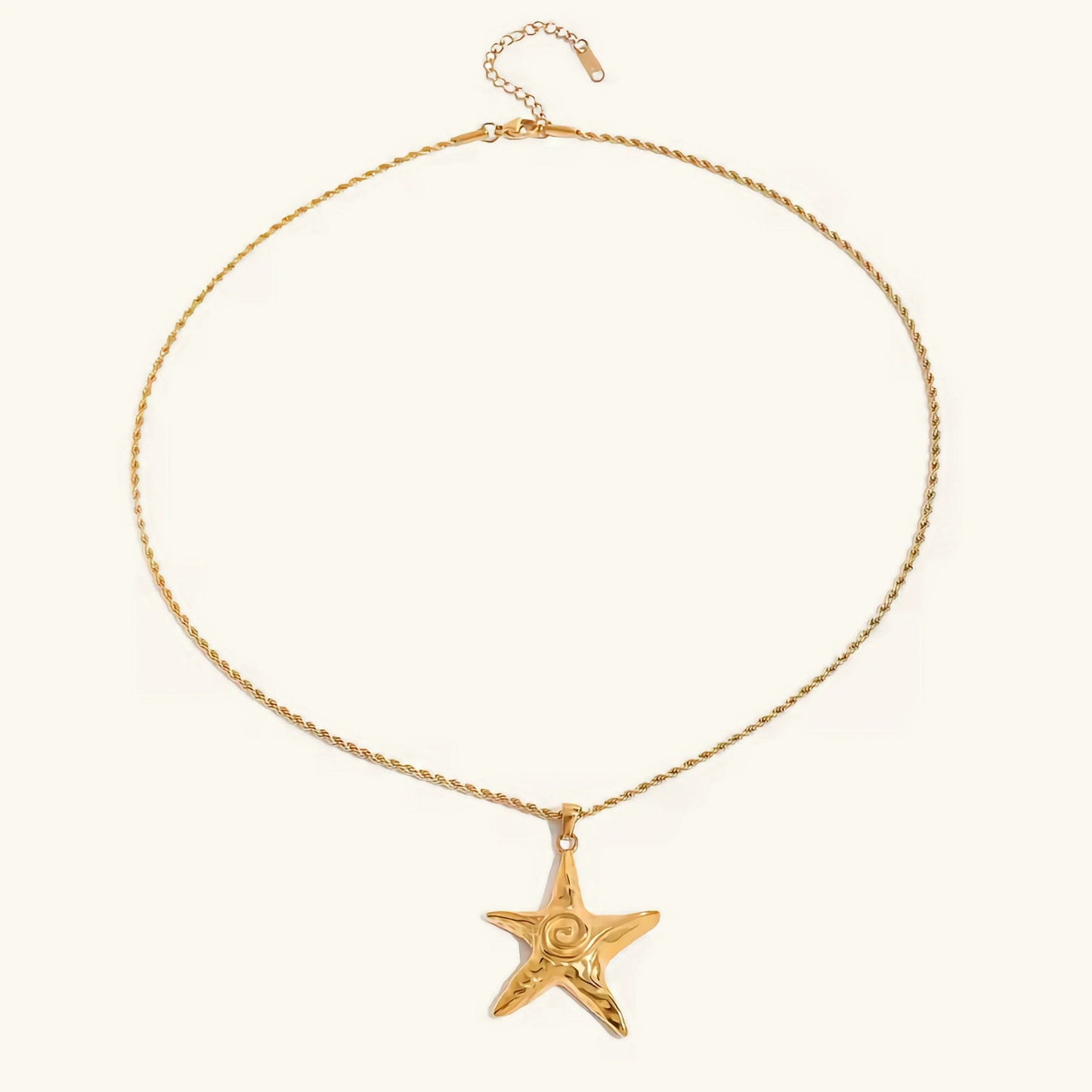 [ElanLuxe]Tammy Gold Starfish Necklace
