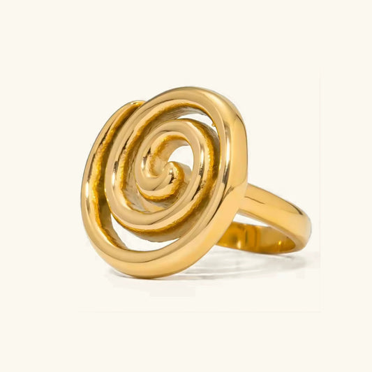 [ElanLuxe]Christy Spiral Gold Ring