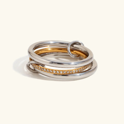 [ElanLuxe]Belinda Diamond Ring Stack