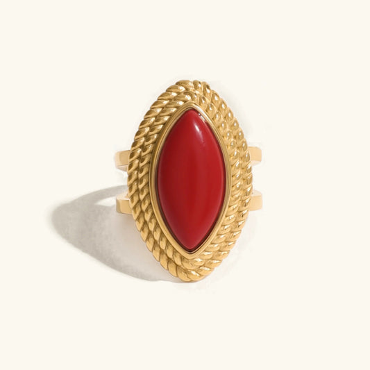 [ElanLuxe]Heidi Marquise Gold Ring