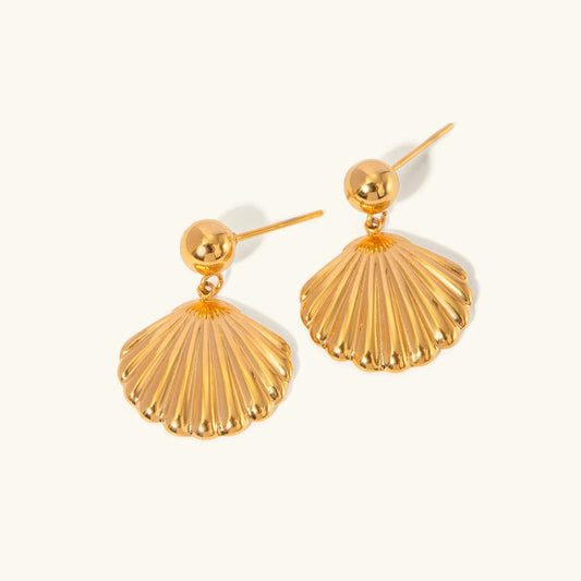 [ElanLuxe]Delianna Shell Earrings