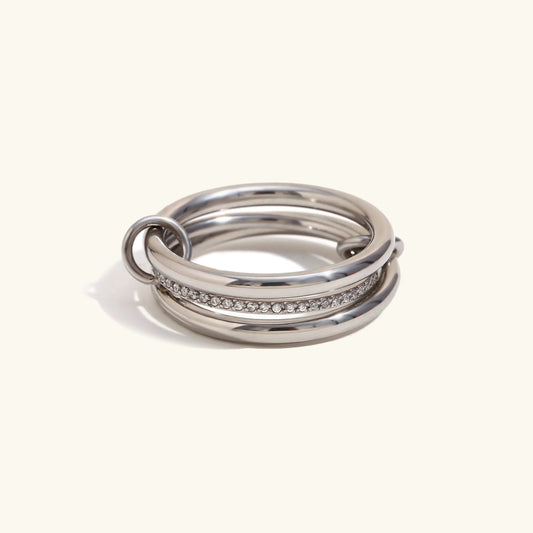 [ElanLuxe]Evadne Diamond Ring Stack
