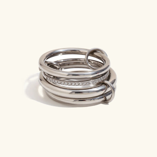 [ElanLuxe]Emmanuelle Diamond Ring Stack