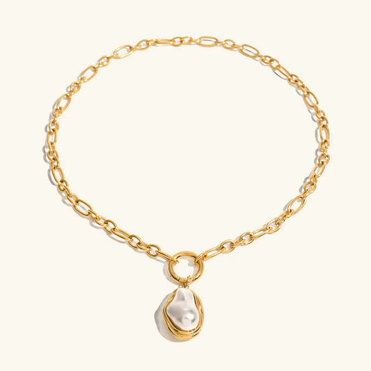 [ElanLuxe]Shelby Mother Of Pearl Pendant