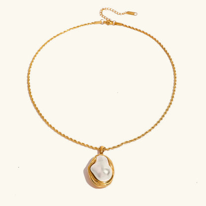 [ElanLuxe]Carly Mother Of Pearl Pendant