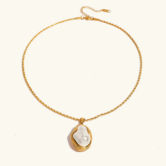 [ElanLuxe]Carly Mother Of Pearl Pendant