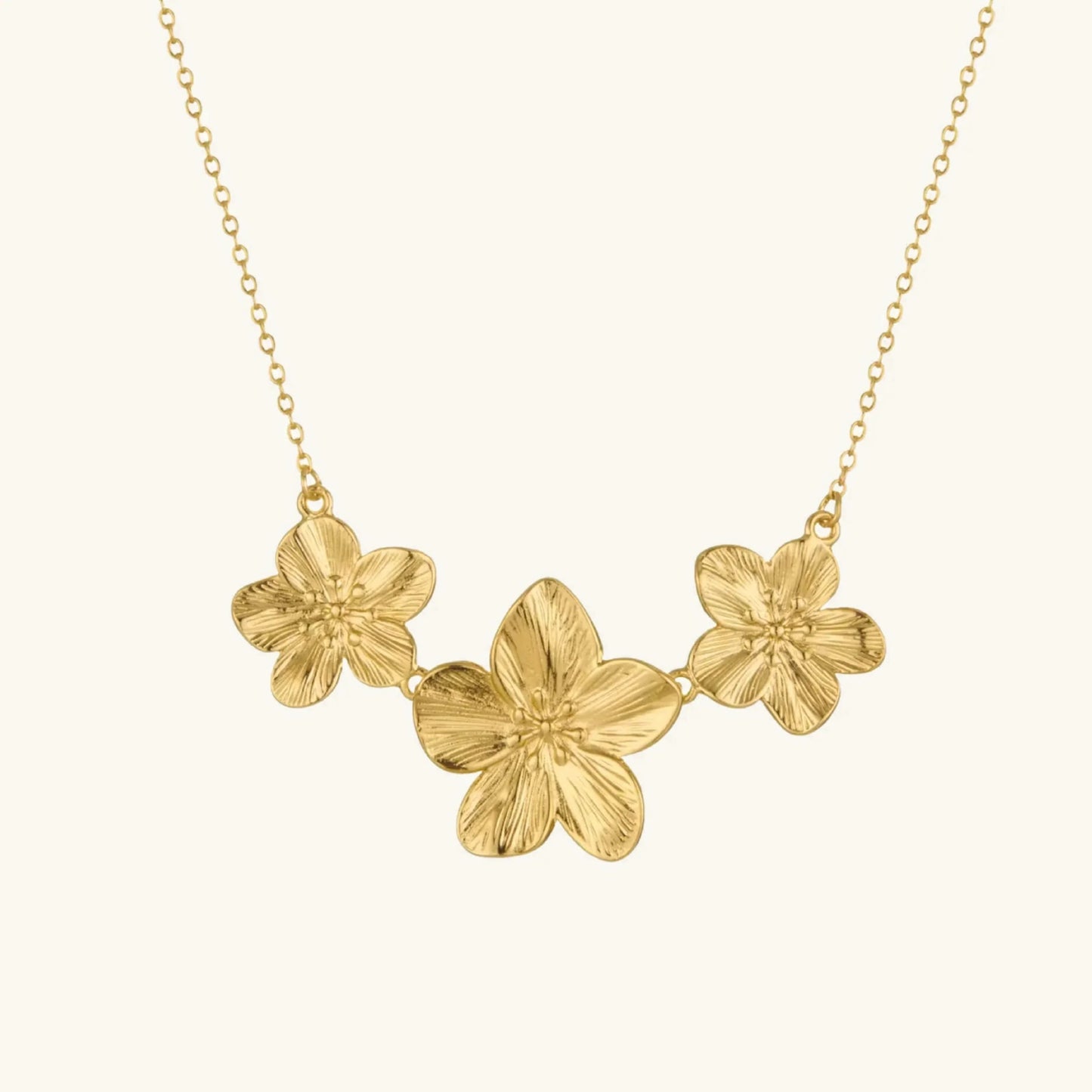 [ElanLuxe]Millie Gold Flower Necklace