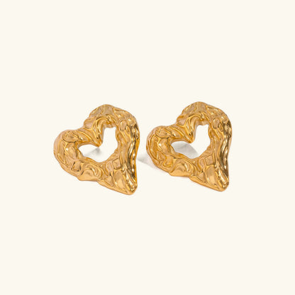 [ElanLuxe]Helene Heart Earrings