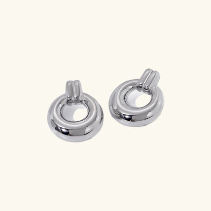 [ElanLuxe]Lillian Silver Earrings