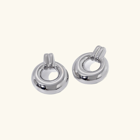 [ElanLuxe]Lillian Silver Earrings