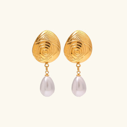 [ElanLuxe]Eleonora Freshwater Pearl Earrings