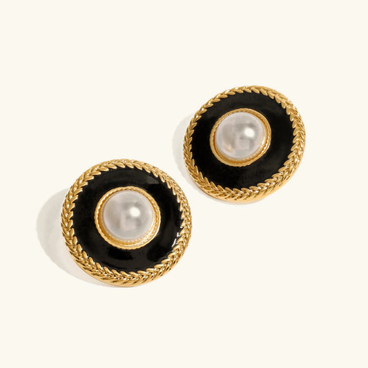 [ElanLuxe]Haven Pearl Earrings