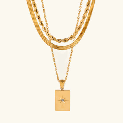[ElanLuxe]Raphaela Layered Gold Necklace