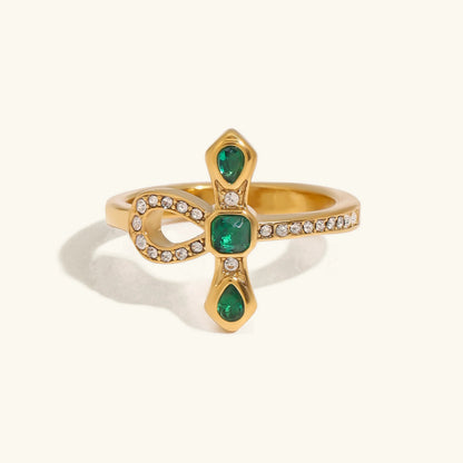 [ElanLuxe]Joy Diamond Knot Gold Ring