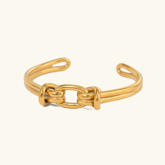 [ElanLuxe]Luce Gold Knot Bangle