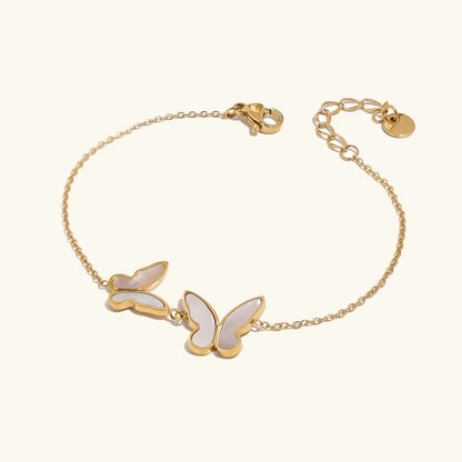 [ElanLuxe]Blaire Butterfly Pearl Bracelet