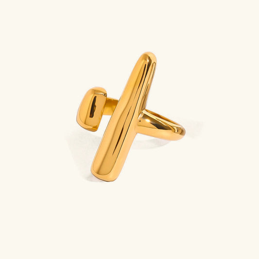 [ElanLuxe]Seraphina Contemporary Gold Ring