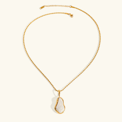 [ElanLuxe]Marjorie Freshwater Pearl Necklace