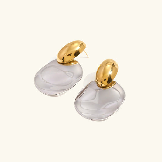 [ElanLuxe]Destiny Chunky Gold Drop Earrings