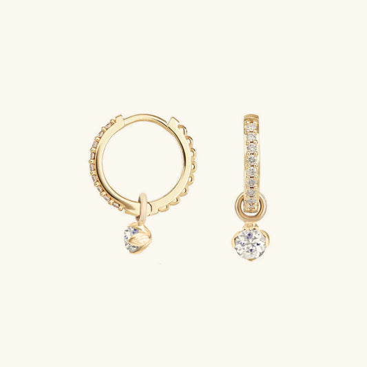 [ElanLuxe]Blake Reversible Diamond Hoops