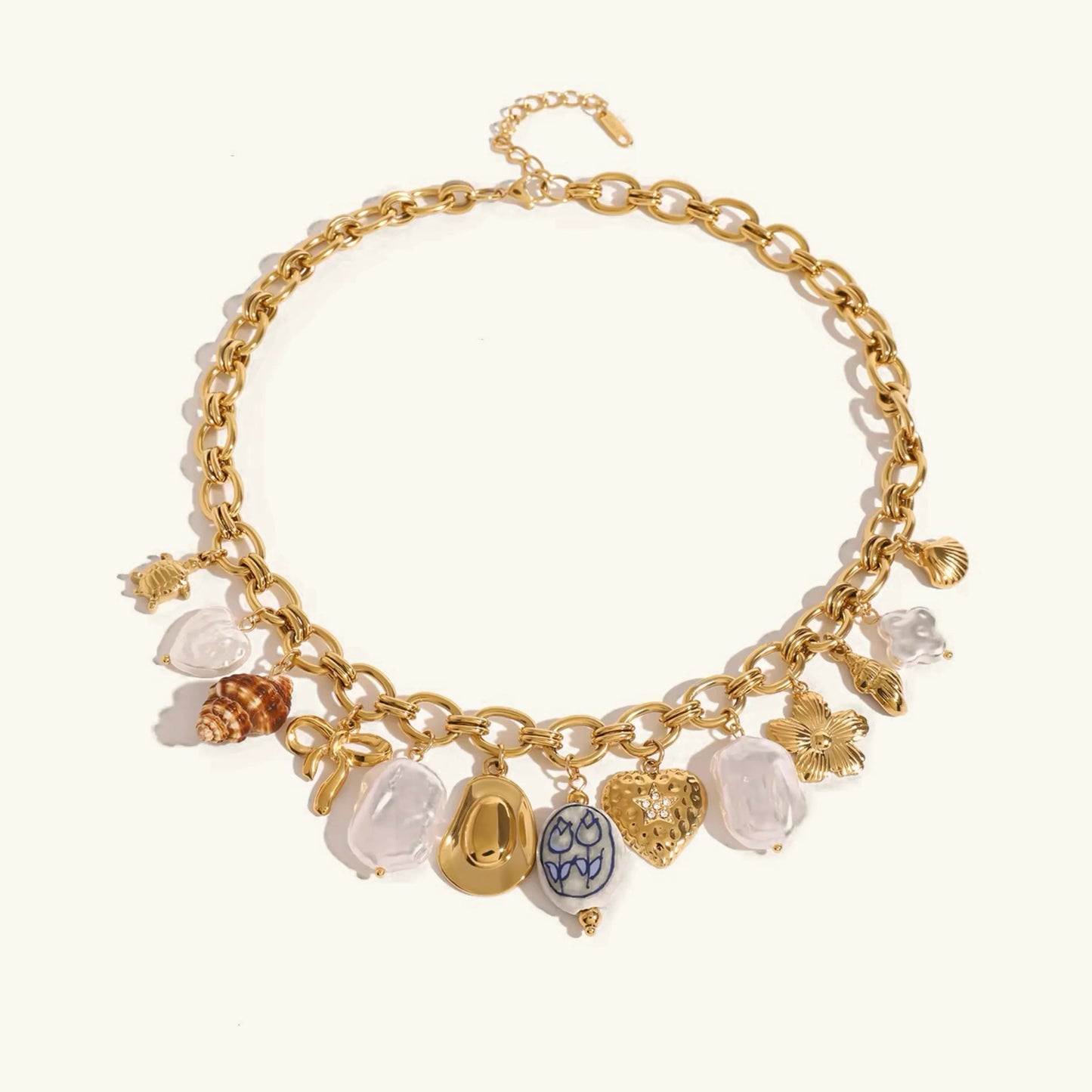 [ElanLuxe]Wavecrest Ocean-Inspired Necklace