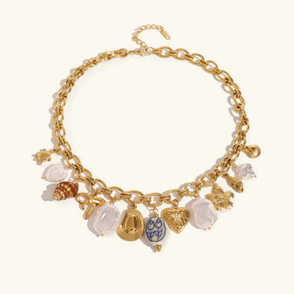 [ElanLuxe]Wavecrest Ocean-Inspired Necklace