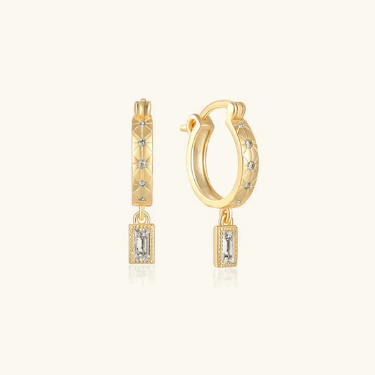 [ElanLuxe]Cassidy Diamond Hoops