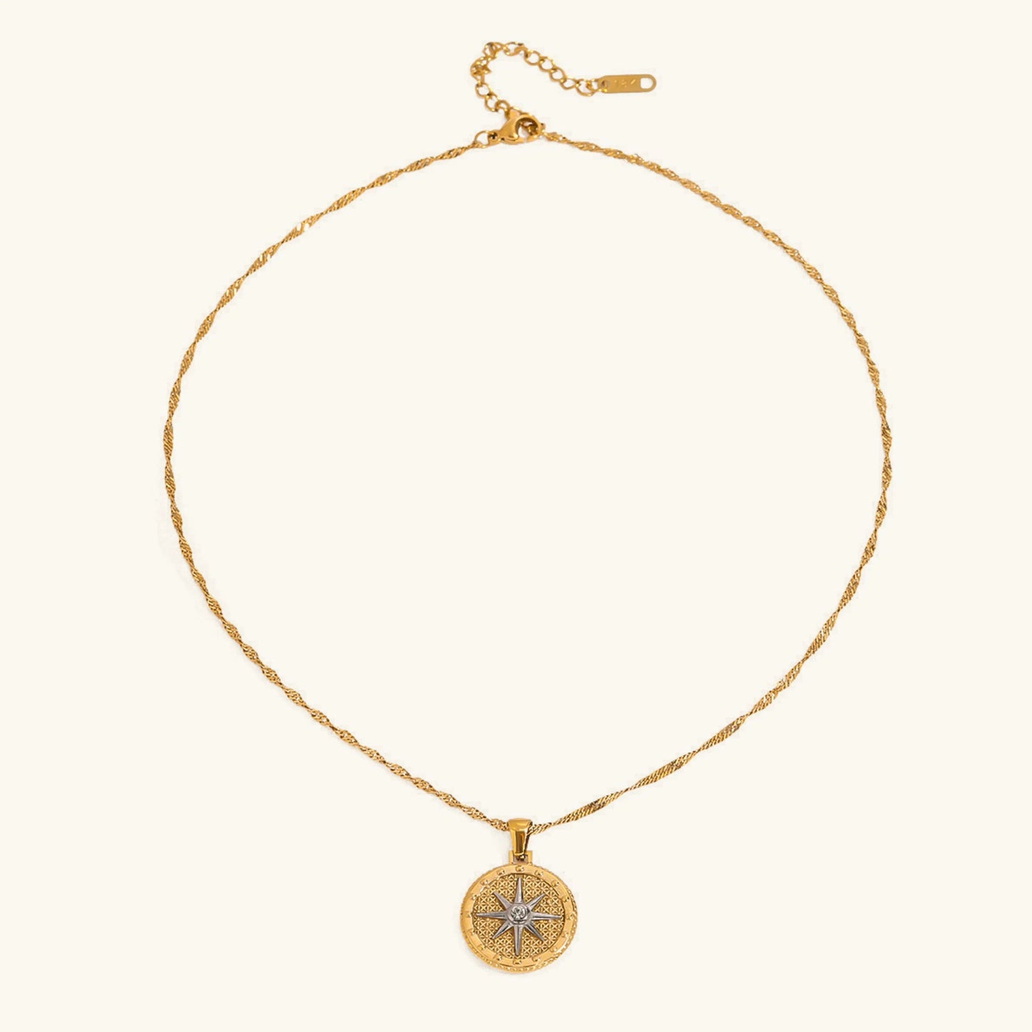 [ElanLuxe]Parker Gold Star Pendant
