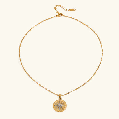 [ElanLuxe]Parker Gold Star Pendant