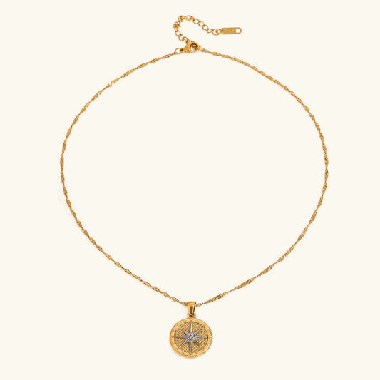 [ElanLuxe]Parker Gold Star Pendant