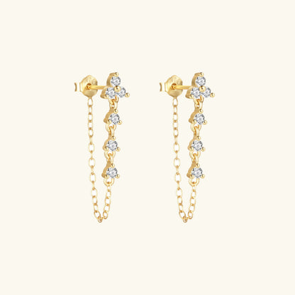 [ElanLuxe]Daniella Diamond Chain Stud