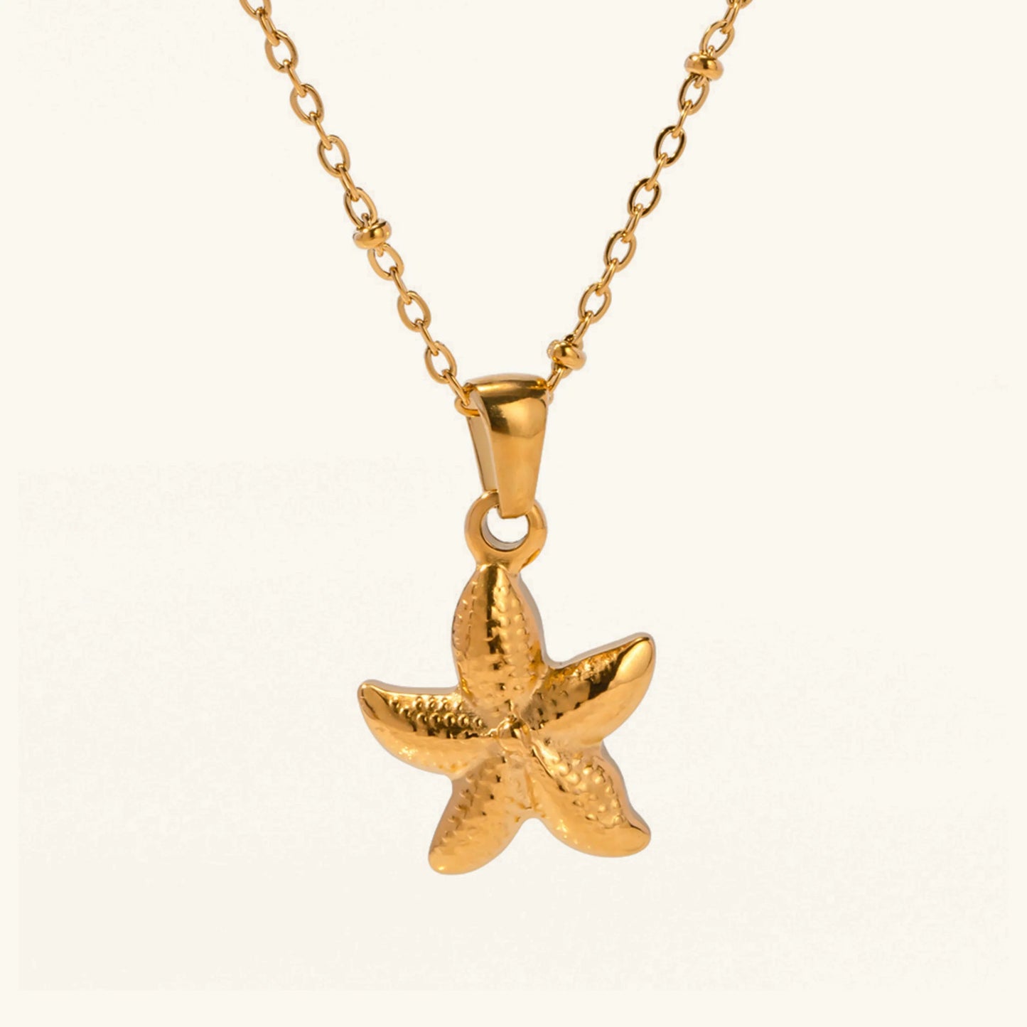 [ElanLuxe]Emmie Gold Starfish Pendant