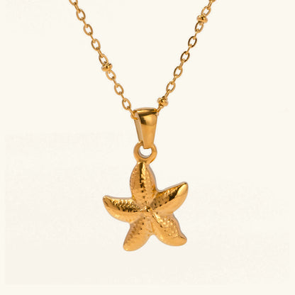 [ElanLuxe]Emmie Gold Starfish Pendant