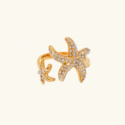 [ElanLuxe]Marina Starfish Diamond Ring