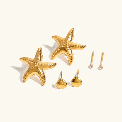 [ElanLuxe]Arielle Ocean-Inspired Earring Bundle