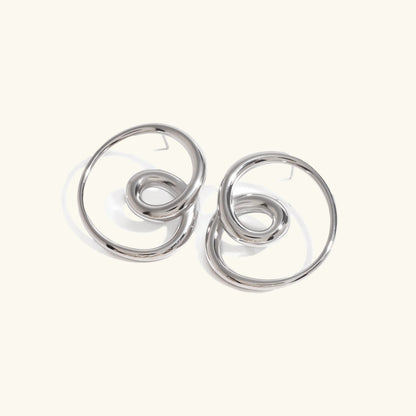 [ElanLuxe]Angelique Golden Twist Earrings