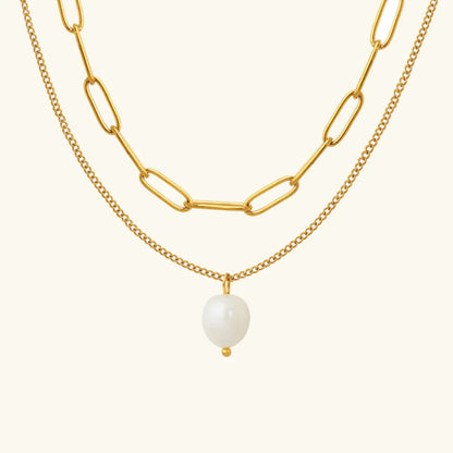 [ElanLuxe]Undine Freshwater Pearl Necklace