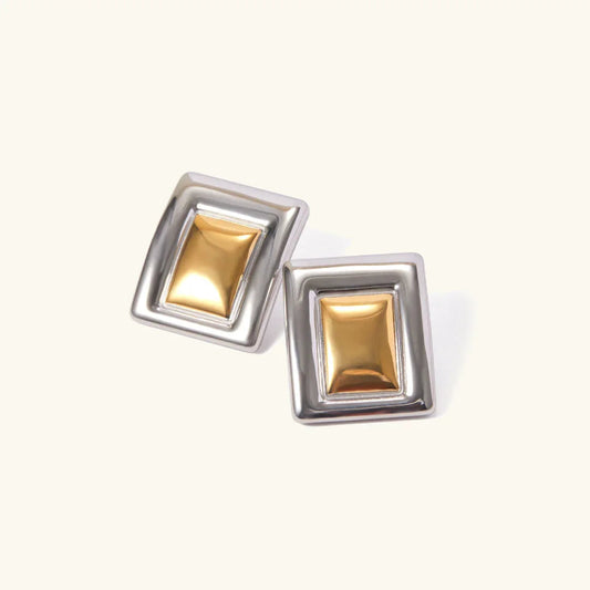 [ElanLuxe]Jocelyn Two Tone Earrings