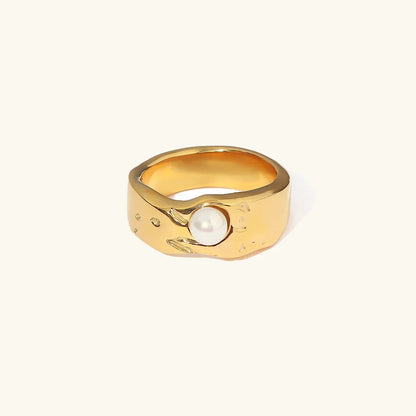 [ElanLuxe]Cerulia Freshwater Pearl Ring