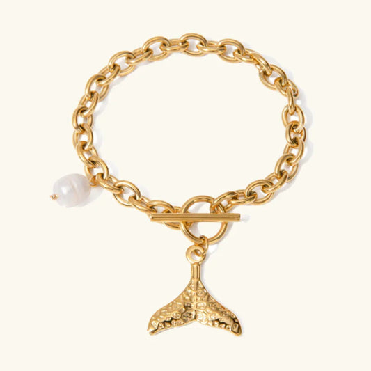 [ElanLuxe]Bryne Freshwater Pearl Bracelet